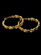 Vanilla Swirl Hoop Earrings